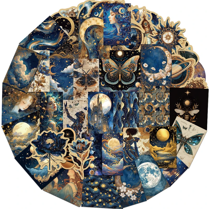 50PCS Golden Cosmic… - image