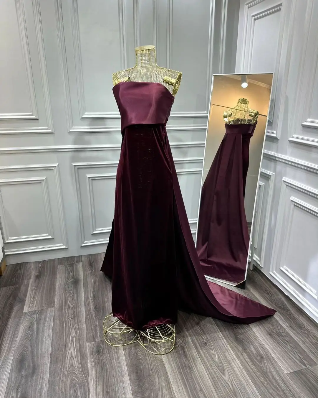Customized Saudi Arabic Prom Dresses Sleevesless Big Bow Elegant Formal Women Evening Dresses Wedding Party Gowns vestidos image 2