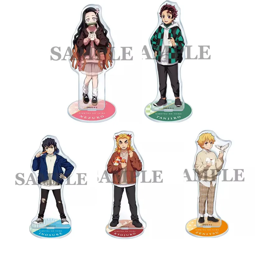 Game Inosuke Hashibira Nezuko Kamado Tanjirou Zenitsu Agatsuma Acrylic Stand Doll Anime Figure Model Cosplay Toy for Gift