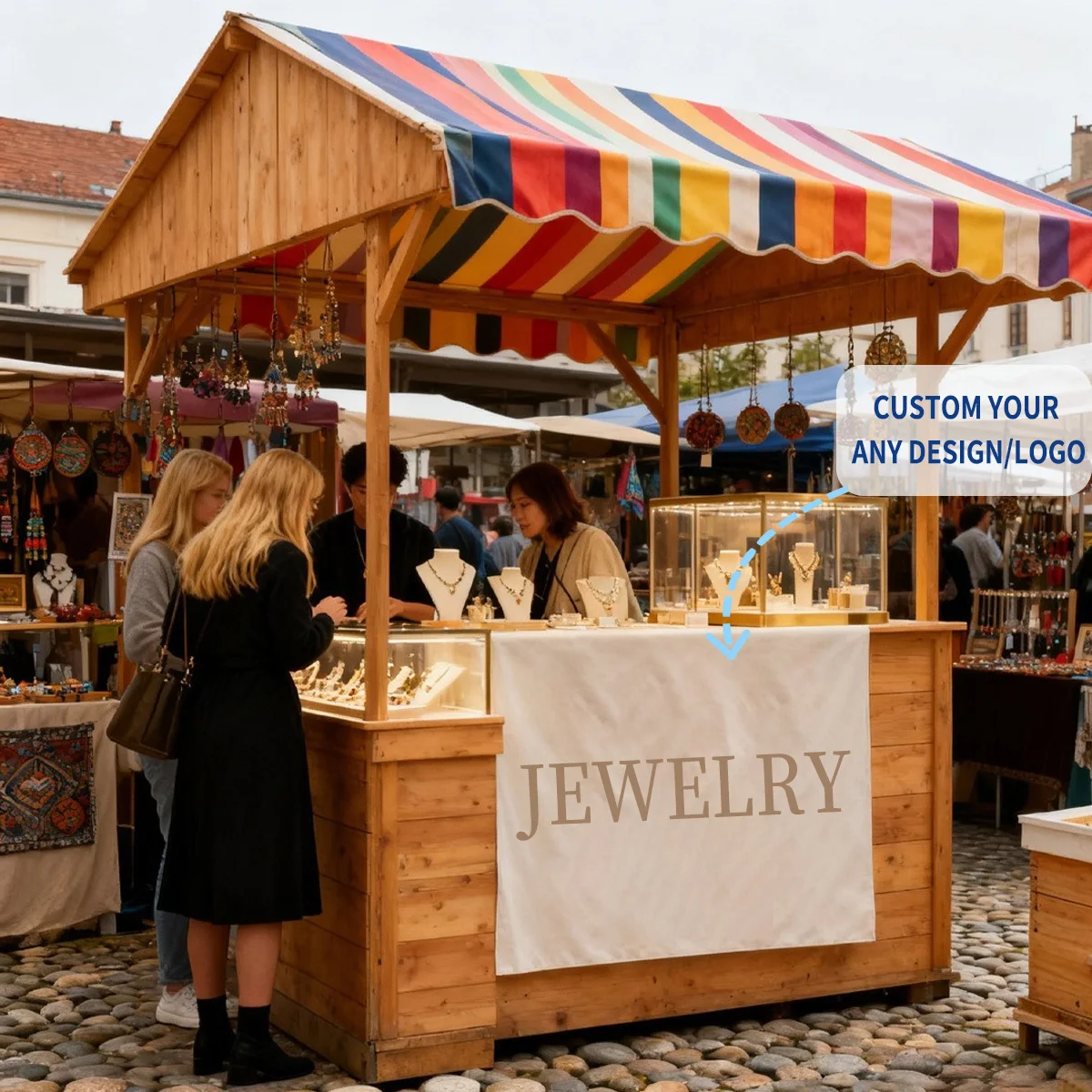 

1pc Custom Business Table Runner, Personalized Events Display Banner, Table Covers, with Logos, Patterns, or Text of Your Choice