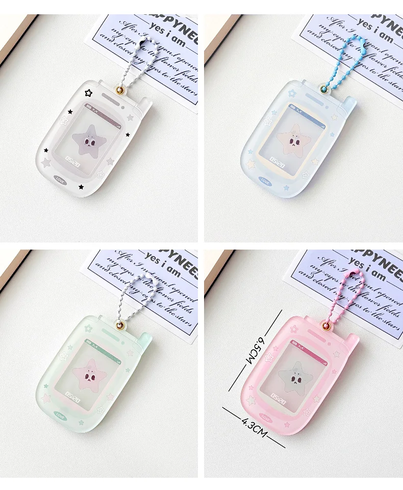 

XC Magnetic Card Holder Card Brick Guka Gupan Acrylic Hard Card Holder Monvkaka Star Mobile Phone 1inch ID Photo