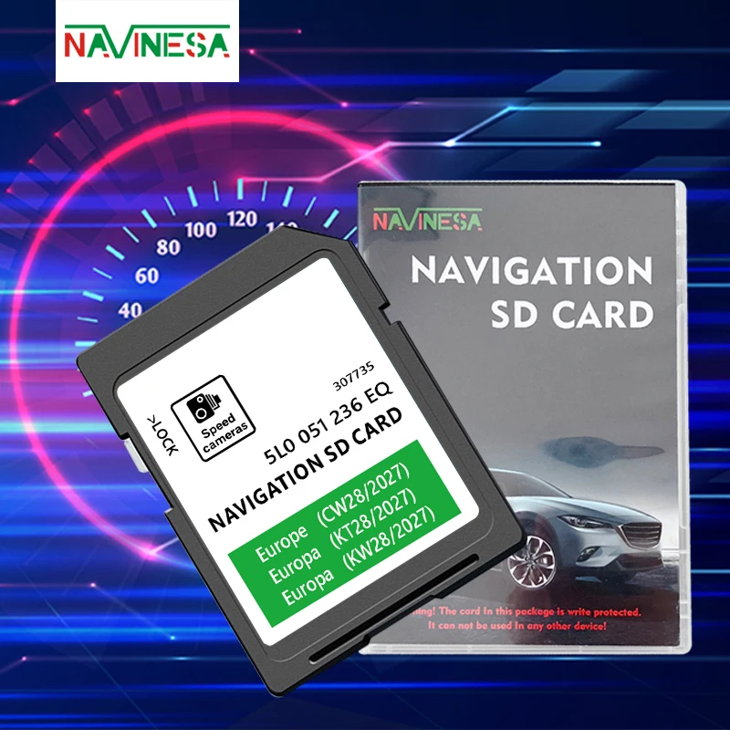 for Skoda Kodiaq from 2016 to 2020 Navigation SD Card Map GPS Memory Sat Nav Cover Europe Road Tracking