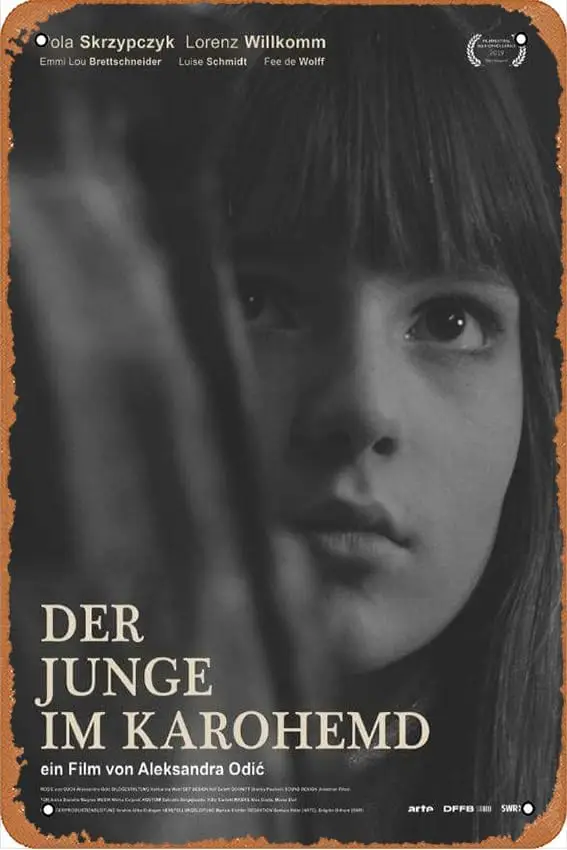 Der Junge im Karohemd Movie Vintage Metal Tin Signs Kitchen Wall Art Decor Funny Tin Signs Art Posters 8x12 In sign