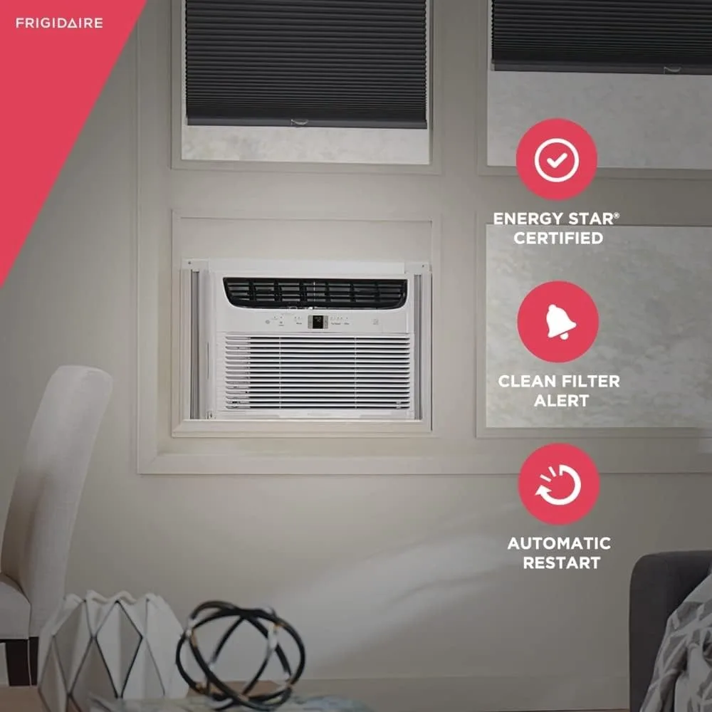 BTU Connected Window-Mounted Room Air Conditioner