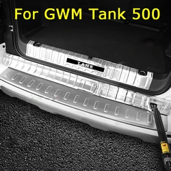Car Trunk Sill Guards For GWM Tank 500 2022  Auto Rear Bumper Guards Protector Anti-scratch Cover Model Y 2023 Car Accessories