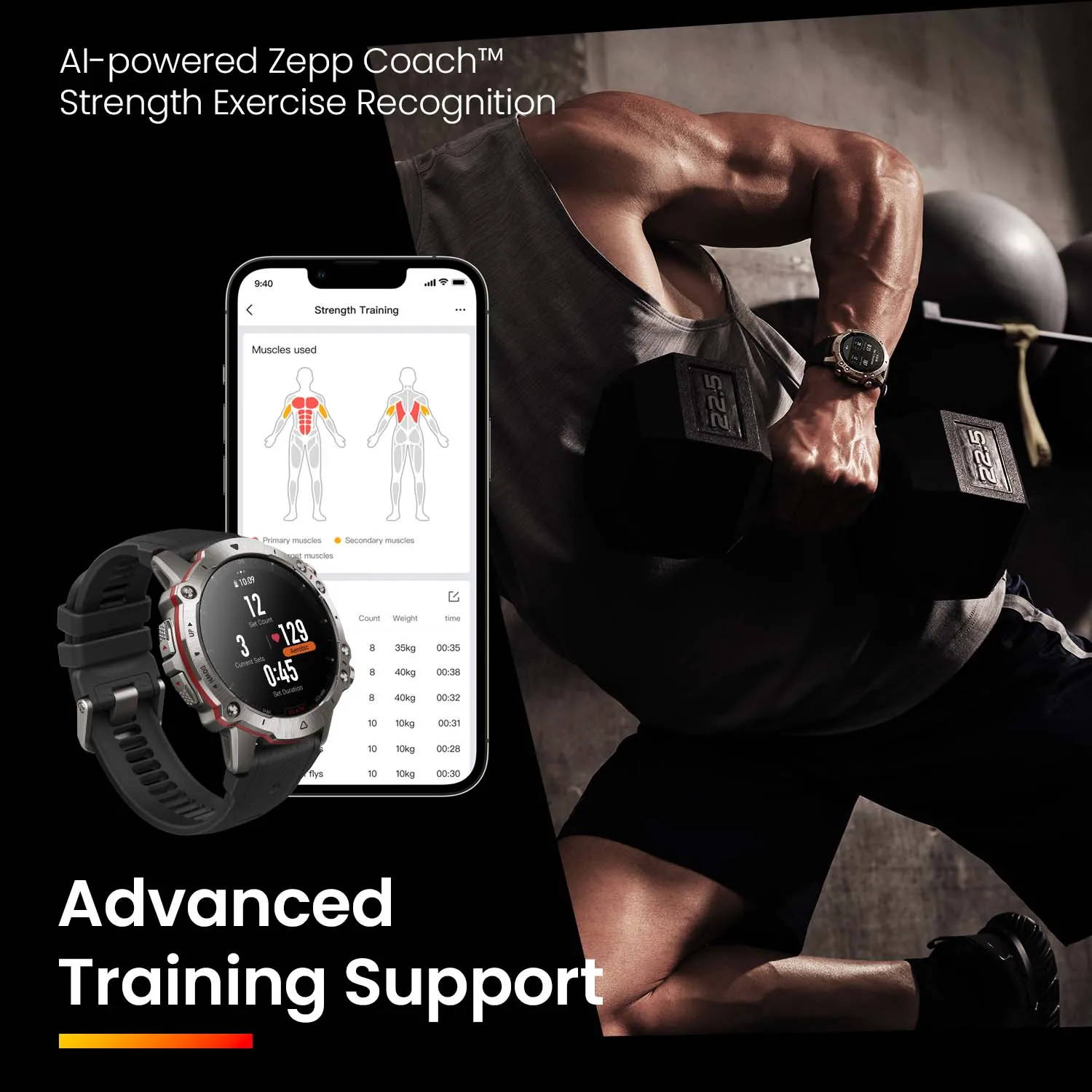 Imagem -04 - Amazfit-falcão Multi-esporte Gps Relógio Inteligente 49 mm 24 Gestão de Saúde 150 Mais Modos Esportivos Android Ios Telefone Novo