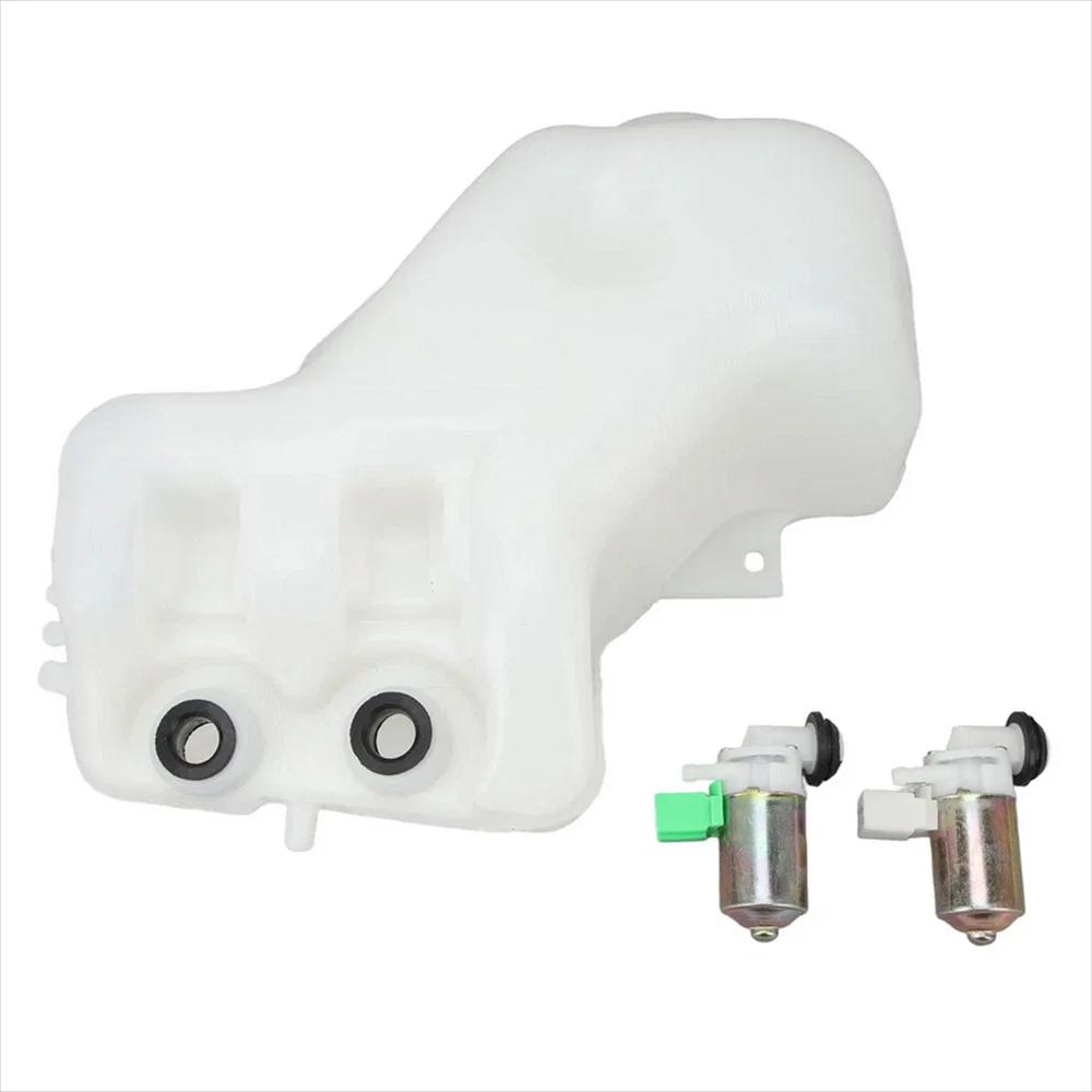 Zamienny zestaw zbiornika spryskiwacza wycieraczek z systemem podwójnej pompy - kompatybilny z silnikami Nissan Patrol GQ Y60 (1987-1997) TD42 TB42