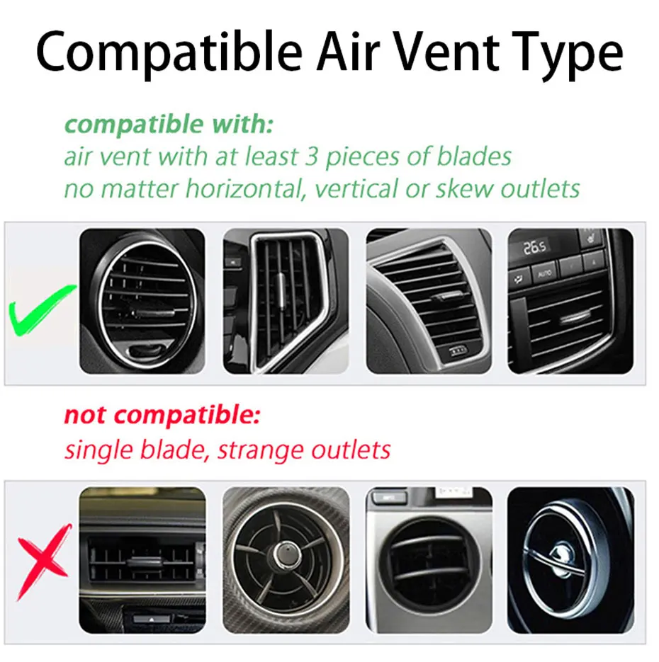 SEAMETAL Car Phone Holder Bracket Accessories Interior Auto Air Outlet Cellphone Support Parts Phone Stand Base Fixing - detail 9