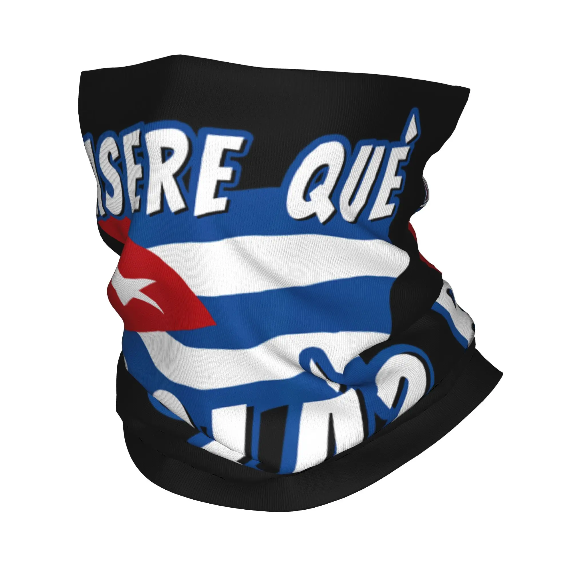 

Funny Cuban Greeting Asere Que Bola Bandana Neck Cover Printed Flag Balaclavas Magic Scarf Multi-use Outdoor Men Women Adult
