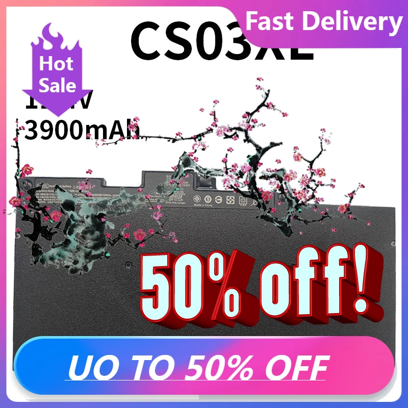 

【Fast Delivery】11.4V 46.5Wh CS03XL Battery FOR HP Elitebook 745 755 840 848 850 G3 G4, ZBook 15u G3 G4 TA03