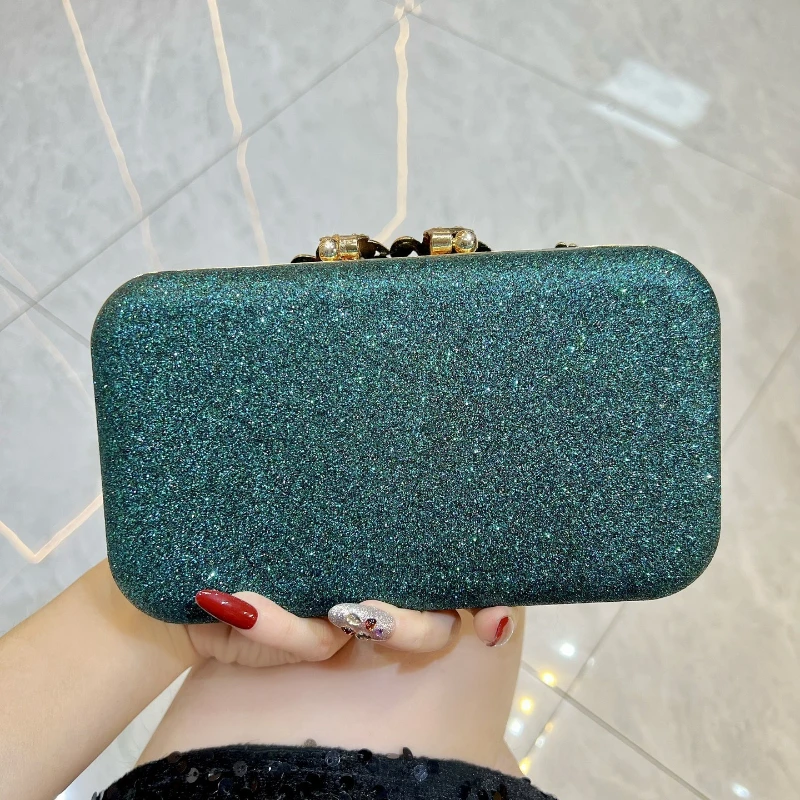 Mode diamanten clutch tas voor - Luxury Bags Green recensie en prijs