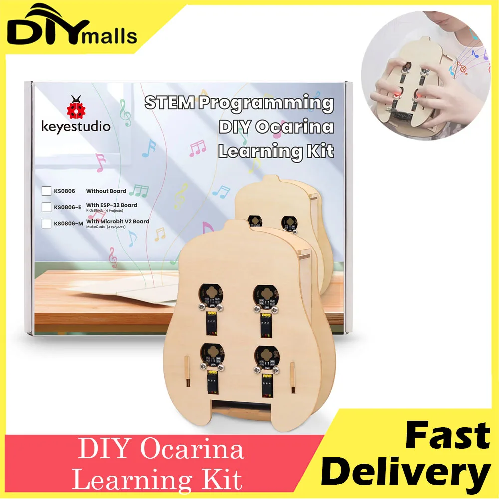 

Keyestudio STEM Programming DIY Ocarina Learning Kit For Arduino Via Makecode And KidsBlock To Play Musics DIY Programming Kit