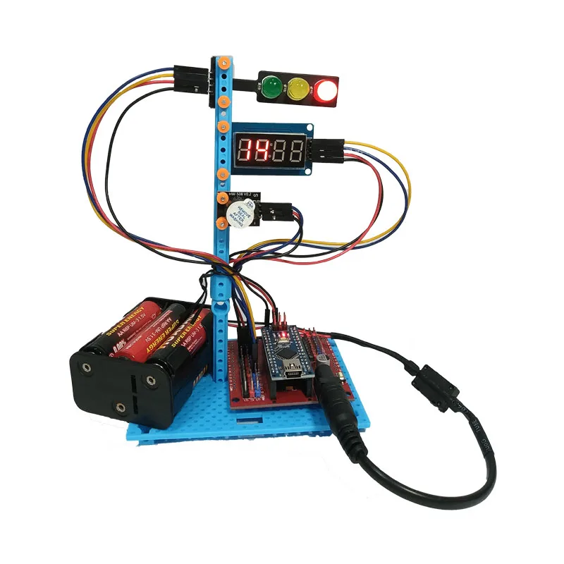 

Countdown Traffic Light Model Kids Science Toy Technology Physics Kit Programmable Educational Toys for Children Learning Toy