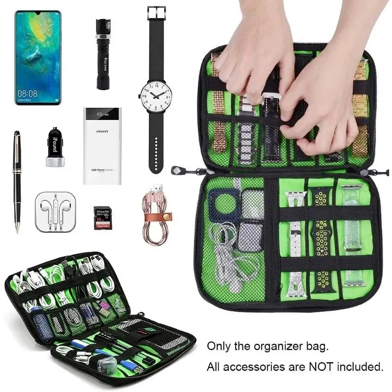 Watch Case Storage Box Data Cable Digital Bag Mobile Phone Accessories Headset Charger USB Hard Disk Case Portable Waterproof