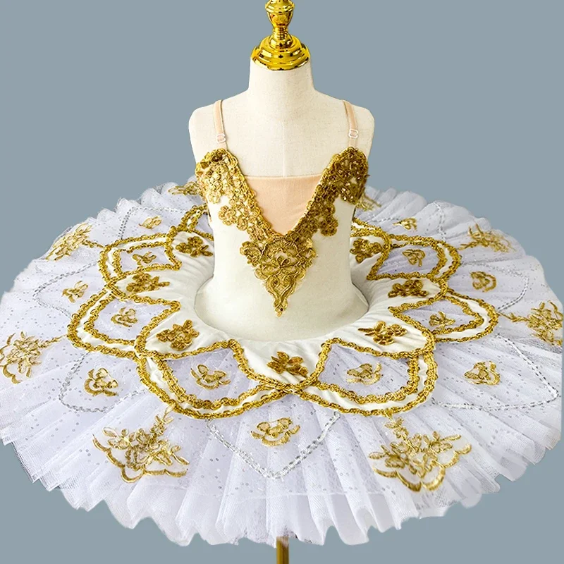 Tutu di balletto professionale Abbigliamento da ballo Ragazze Ballerina Vestito da festa Lago dei cigni Body da balletto Vestiti Costume da ballo di balletto principessa