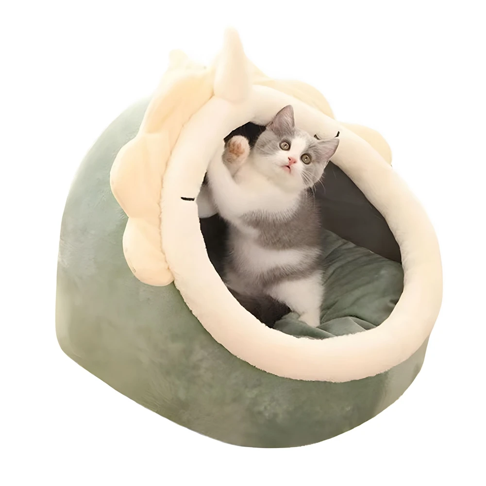 

Sweet Cat Bed Warm Pet Basket Cozy Kitten Lounger Cushion Cat House Tent Very Soft Small Dog Mat Bag for Washable Cave Cats Beds