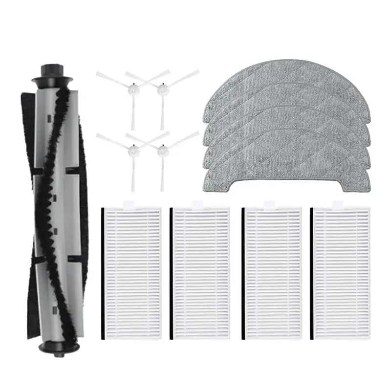 

HHTL For KUANLITU L10 Replacement Parts Accessories Main Side Brush Filter Mop Cloth