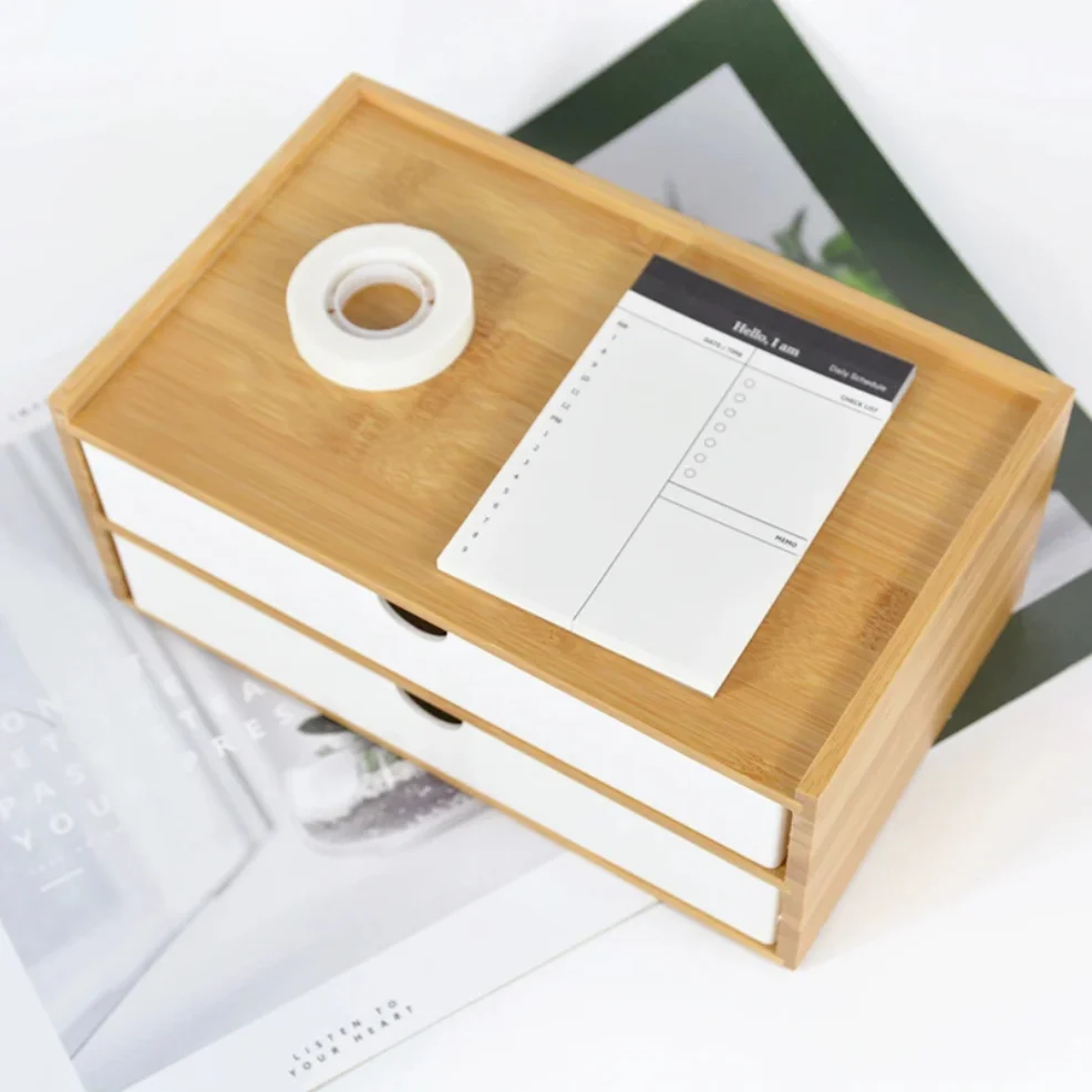 Nanzhu Desktop Storage Box Multi-layer Sundries Jewelry Stationery Cosmetics Drawer-type Student Dormitory Office