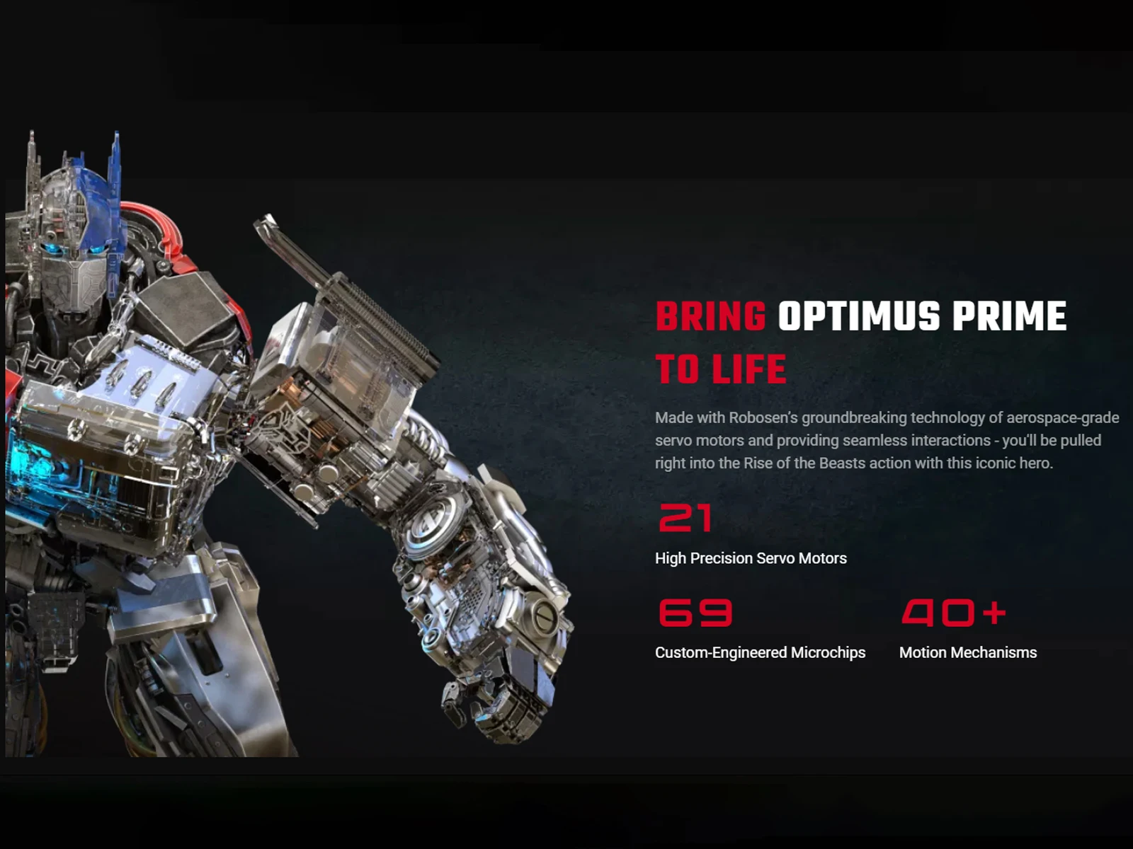 HiPlay Robosen Transformers Optimus Prime Aufstieg der Bestien Signature Roboter QTZPM-SA(L) Limitierte Auflage Actionfiguren