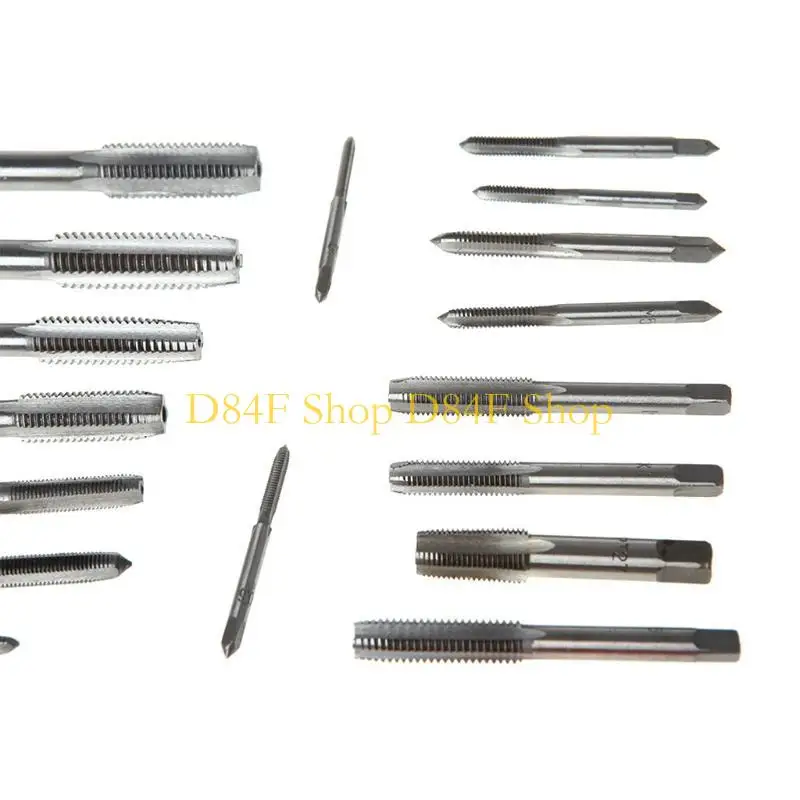 

D84F 40 Pcs Metric Tap Die Set Hand Threading Tool Alloy Steel Screw Thread Bit
