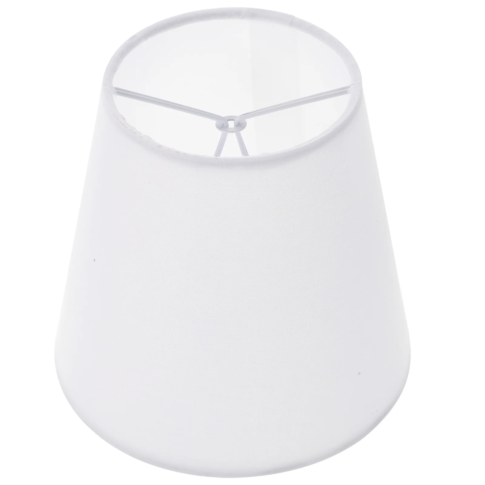 

Fabric Lampshade Clip on Light Shades White Cloth Iron Table Floor Lamps Bedroom Kitchen Living Room Bathroom Easy