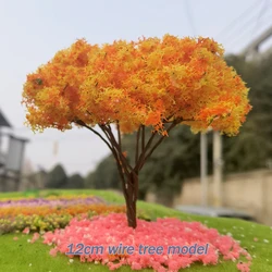 12cm iron Wire Tree Model 1:50 Scale model Cherry Tree Material Landscape Animation Scene Photography Doll house Layout decor