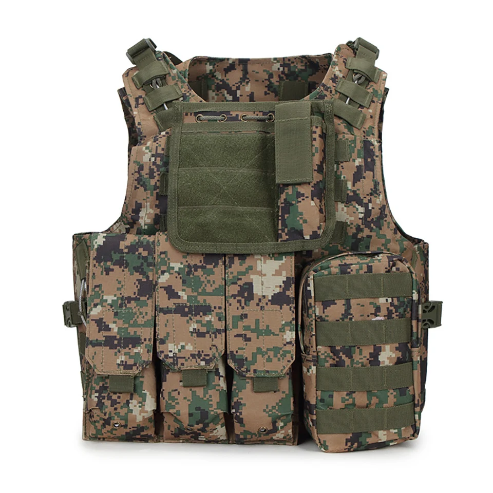 FX Camouflage Hunting Military Tactical Vest, Wargame Body Molle Armor, CS SWAT Team, Outdoor Jungle Equipment