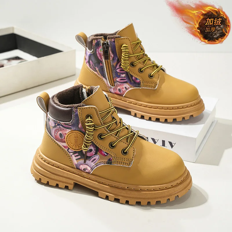 Minimal Trend High Ankle Boots Insulated Cold Proof Lining, Anti-Slip Waterproof Sole Fashionable Casual Daily Shoe Design