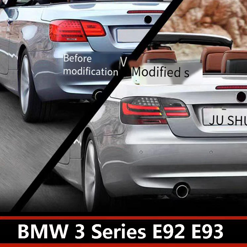 

Подходит для BMW 3 серии E92 E93, комплект задних фонарей, указатели поворота, дневные ходовые огни, модификация M3, светодиодные задние фонари.