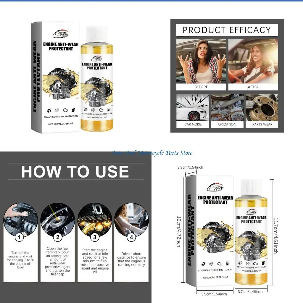 P9FD Engine Friction Reducer Anti-Wear Protectant for Enhanced Efficiency Extended Longevity and Universal Compatibility