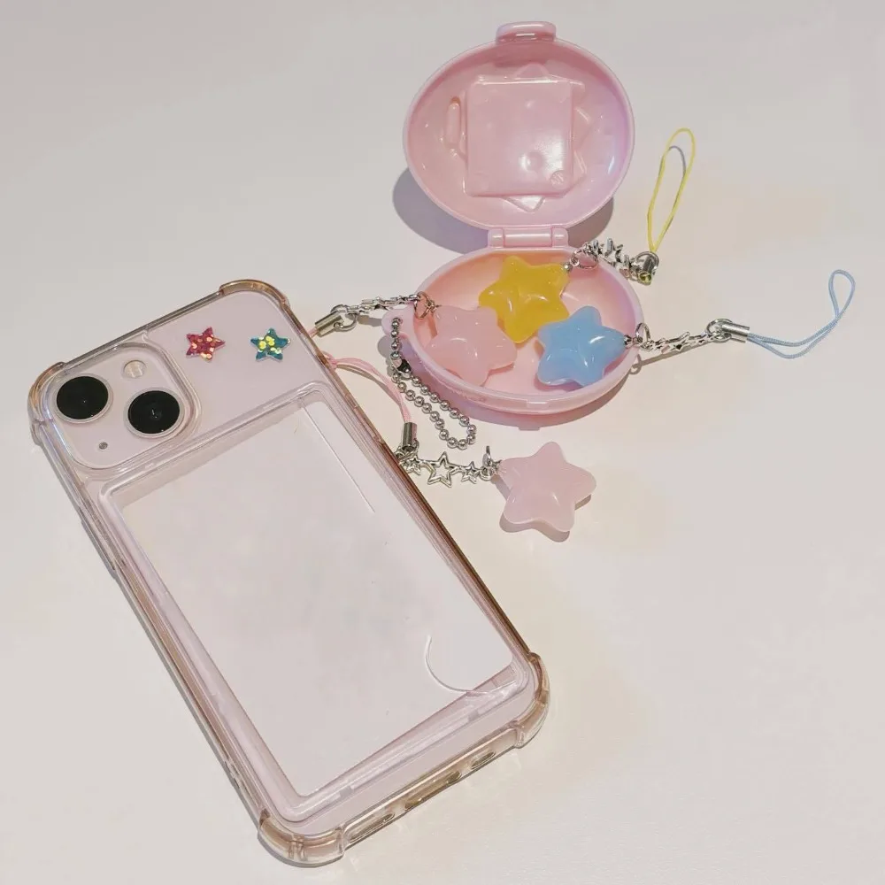 Trendy Pendant Star Star Phone Strap Pendant Universal Phone Hanging Rope Stylish Candy Color Mobile Phone Chain Couple Gift