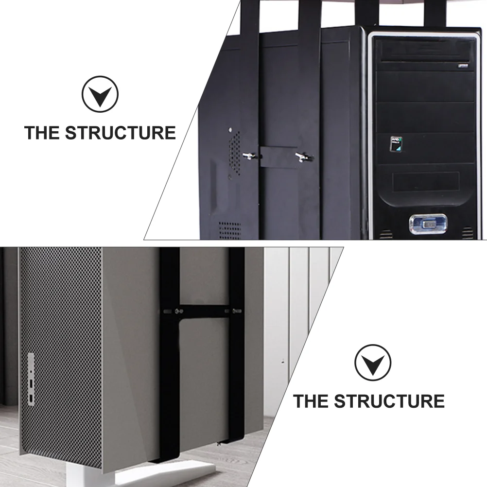 Imagem -04 - sob Desk pc Suporte Computador Mount Suporte Cpu Ajustável Aço Carbono Torre