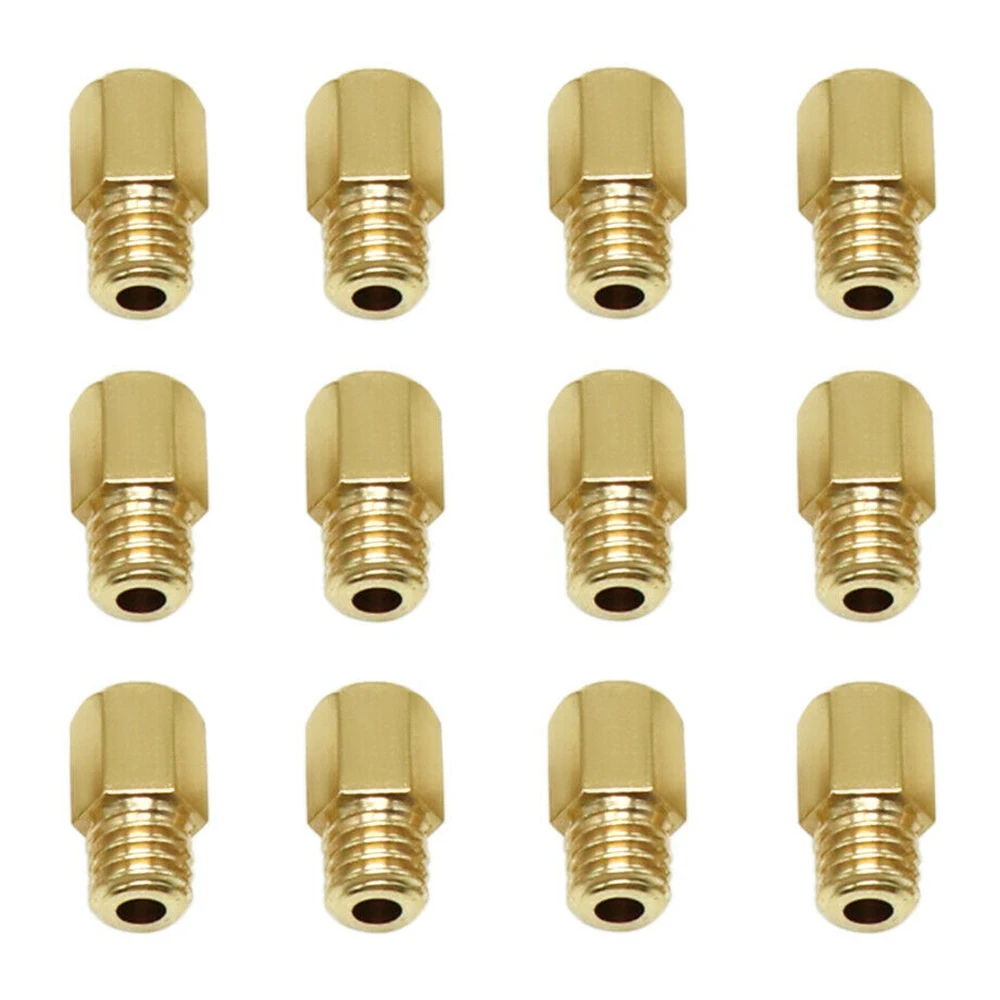 

12Pcs Motorcycle Carburetor Main Jet Carburettor Main Nozzle Gauge Nozzle for VM TM 90- 200