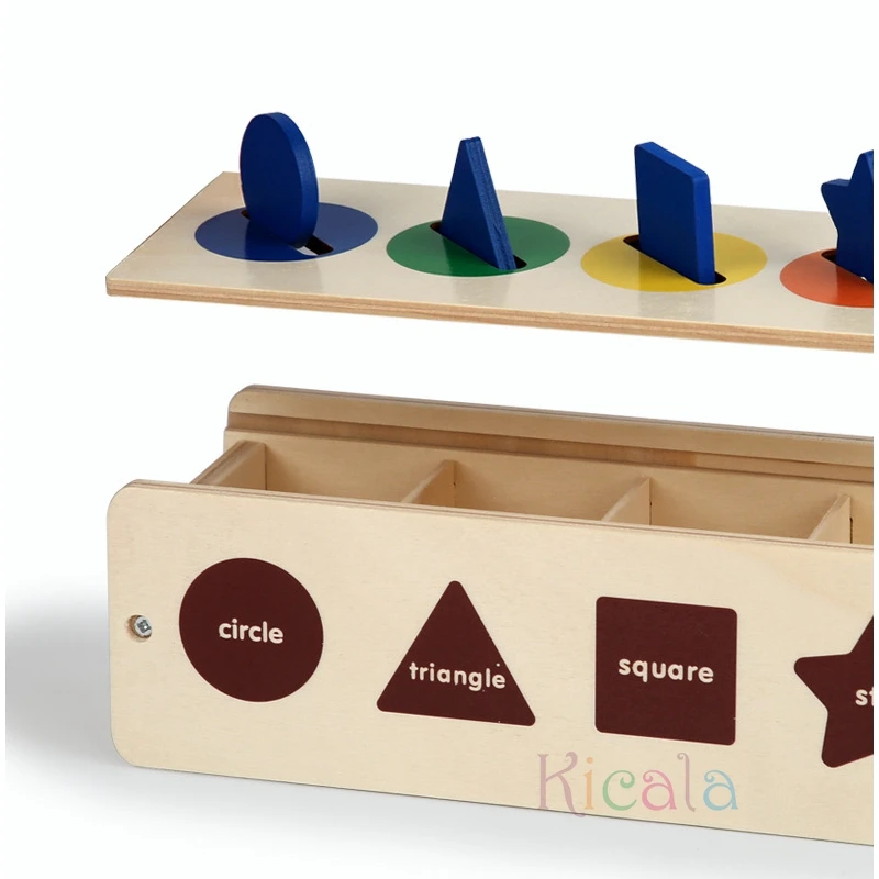 Jouets Montessori en bois pour enfants de 1 2 3 ans, jouet à empiler en forme de couleur, blocs éducatifs précoces, jouets d'apprentissage pour tout-petits, cadeau