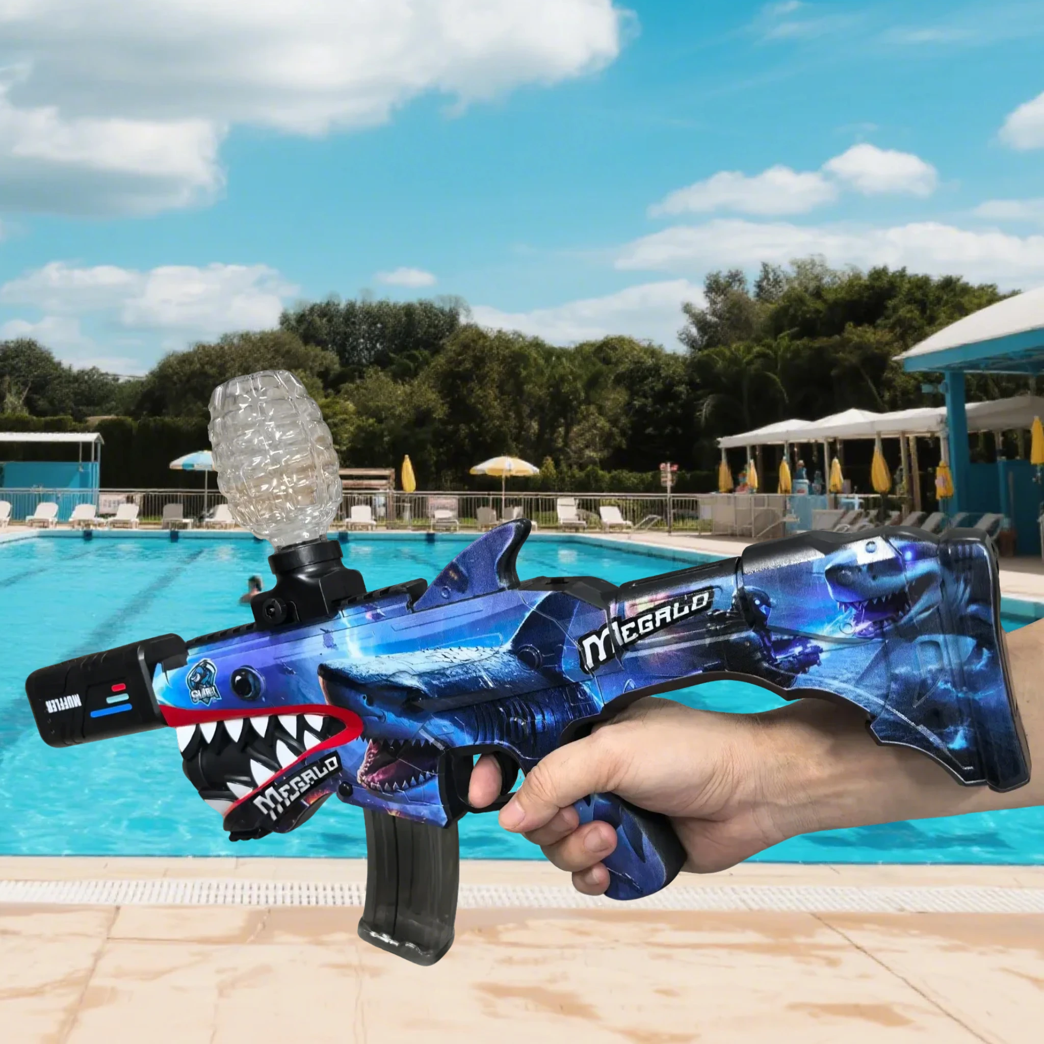 Pistole idrogel Giocattolo ad acqua Eva Pistola a proiettile morbido Pistola ad acqua giocattolo Blaster per l'azione Incredibile giocattolo Pistola a gel Giocattoli fantastici all'aperto Giochi all'aperto