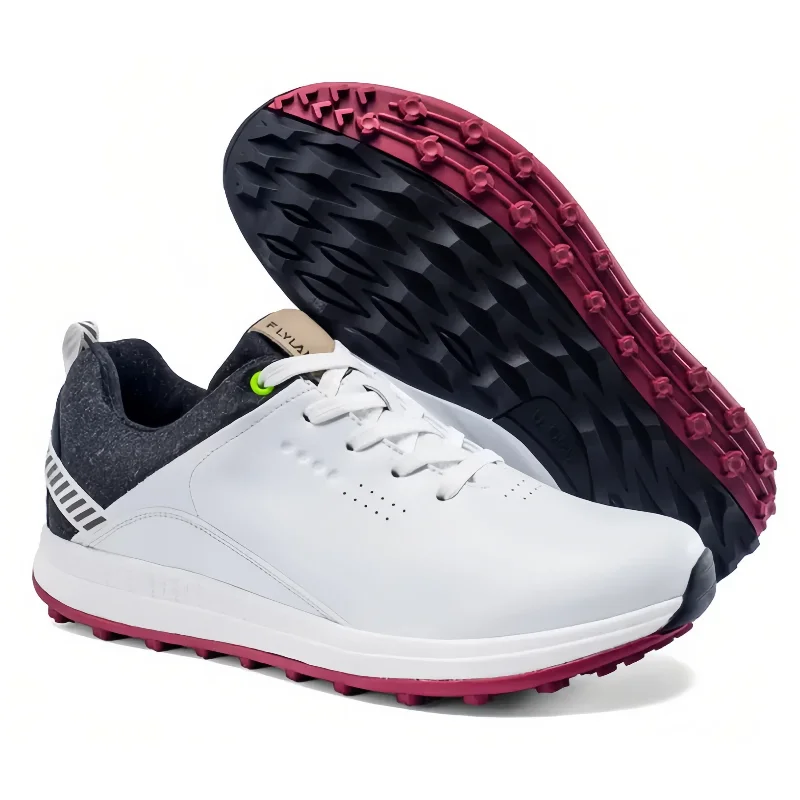 

Golf Shoes Men - Breathable & Durable with 3D Studs Outsole Slip-Resistant for Golf & Walking Casual Design Comfortable Fit