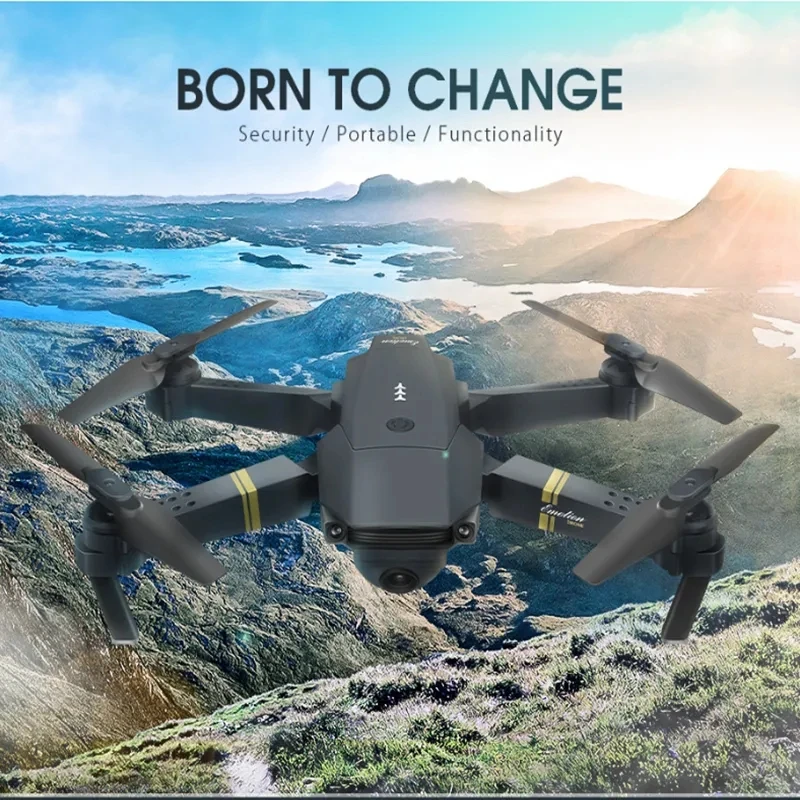 E58 Mini RC Drone With Camera HD Wifi Fpv Photography Foldable Quadcopter Fixed Height Professional Drones Gifts Toys for Boys