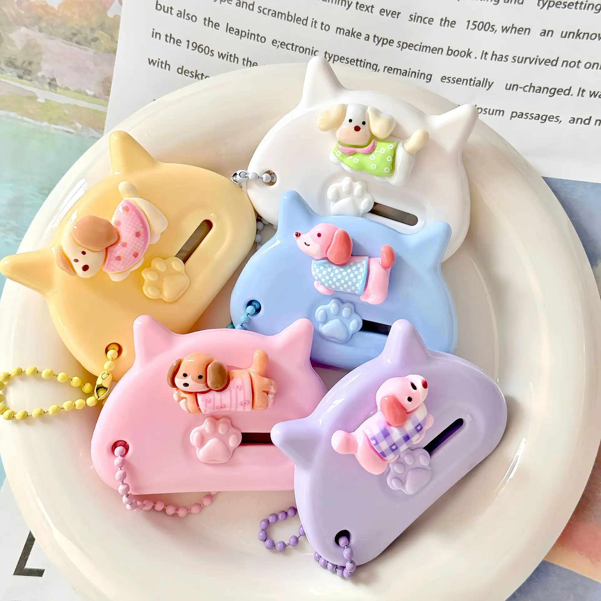 Cute Cat Dog Utility Knife Girl Mini Box Cutter Paper Cutter for Journal Trimming Express Parcel Unboxing DIY Craft Tools