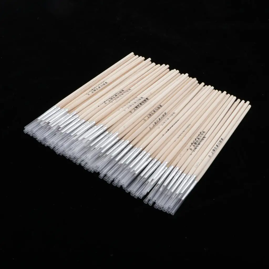 Imagem -03 - Conjunto de Pincéis para Modelos em Miniatura e Pintura de Arte Acrílica e Óleo-pontas Redondas de Precisão Detalhe Fino Premium