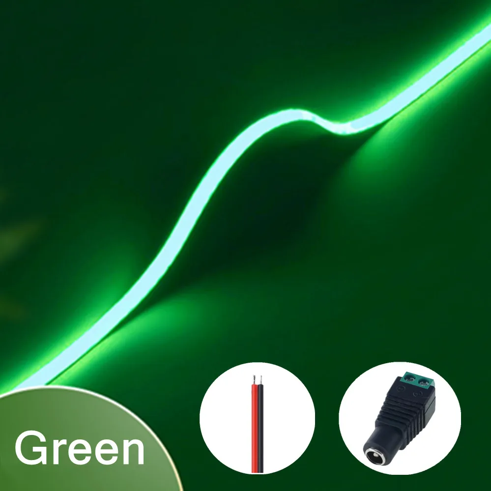 3mm Ultra Dunne 12V Kleurrijke COB LED Strip Dimbaar 3000K 4000K 6000K Hoge Dichtheid Flexibel Licht 400LEDs Voor DIY Home Decor Lamp