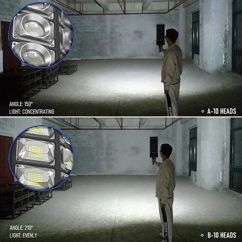 강력한 태양광 야외 모션 센서 방수 벽 조명, 504 LED 조명, 햇빛 정원 원예 가로등, 12000LM