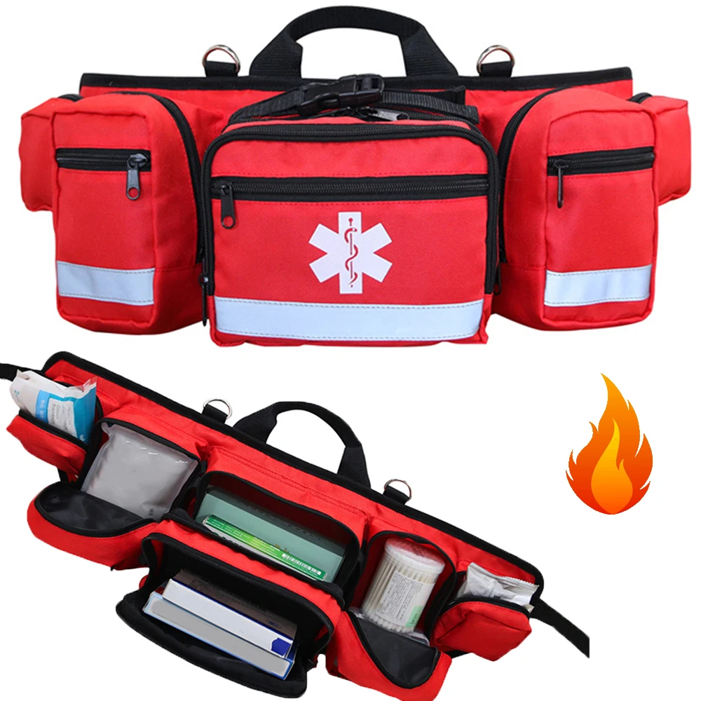 Camping First Aid Kit Empty Bag Medical Bag Medical Storage Bag Waterproof Multi-Function Travel Suit Emergency Survival