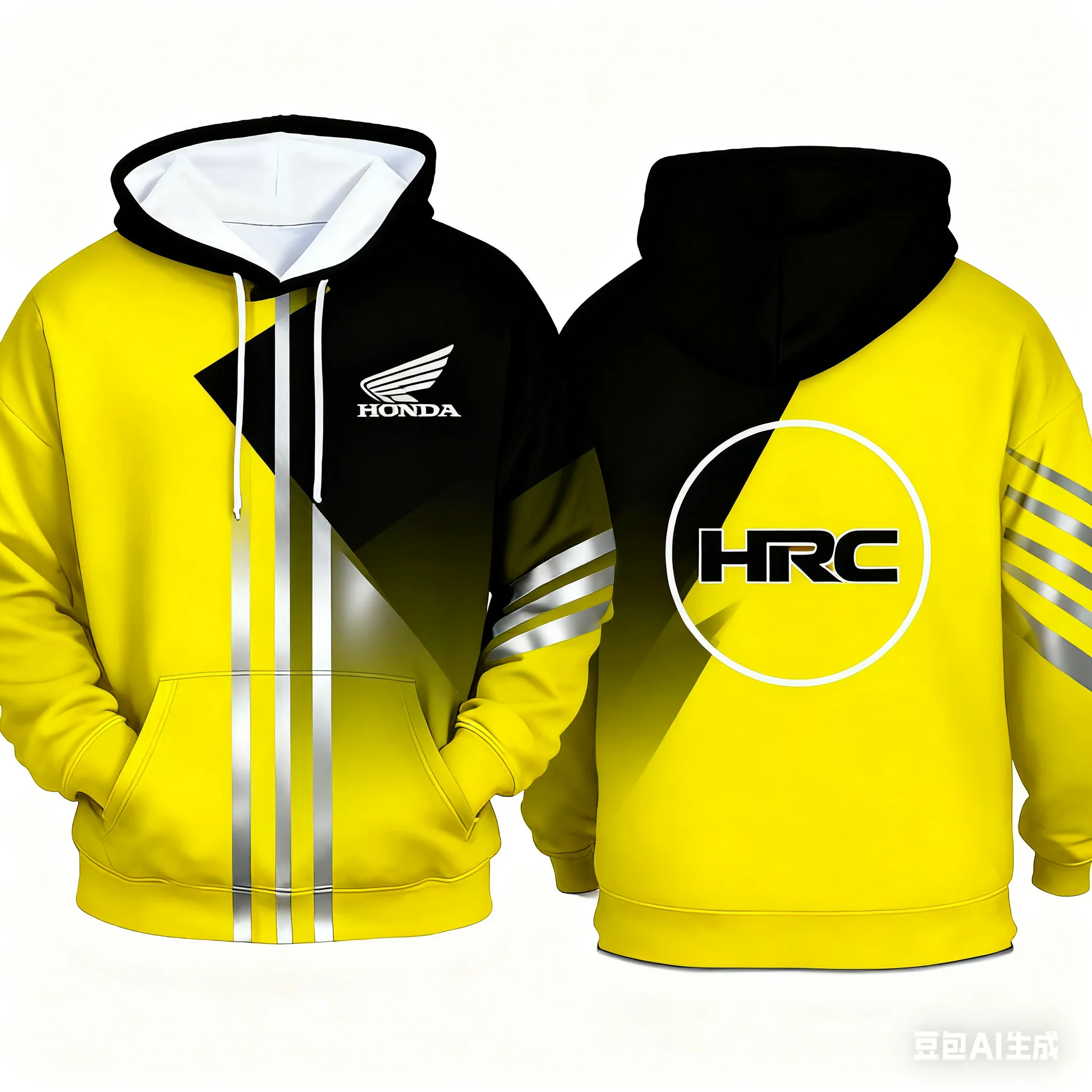 سترة دراجة نارية بغطاء للرأس للرجال من Honda - قميص رياضي للرجال - سترة عصرية للدراجات النارية - ملابس رجالية #1