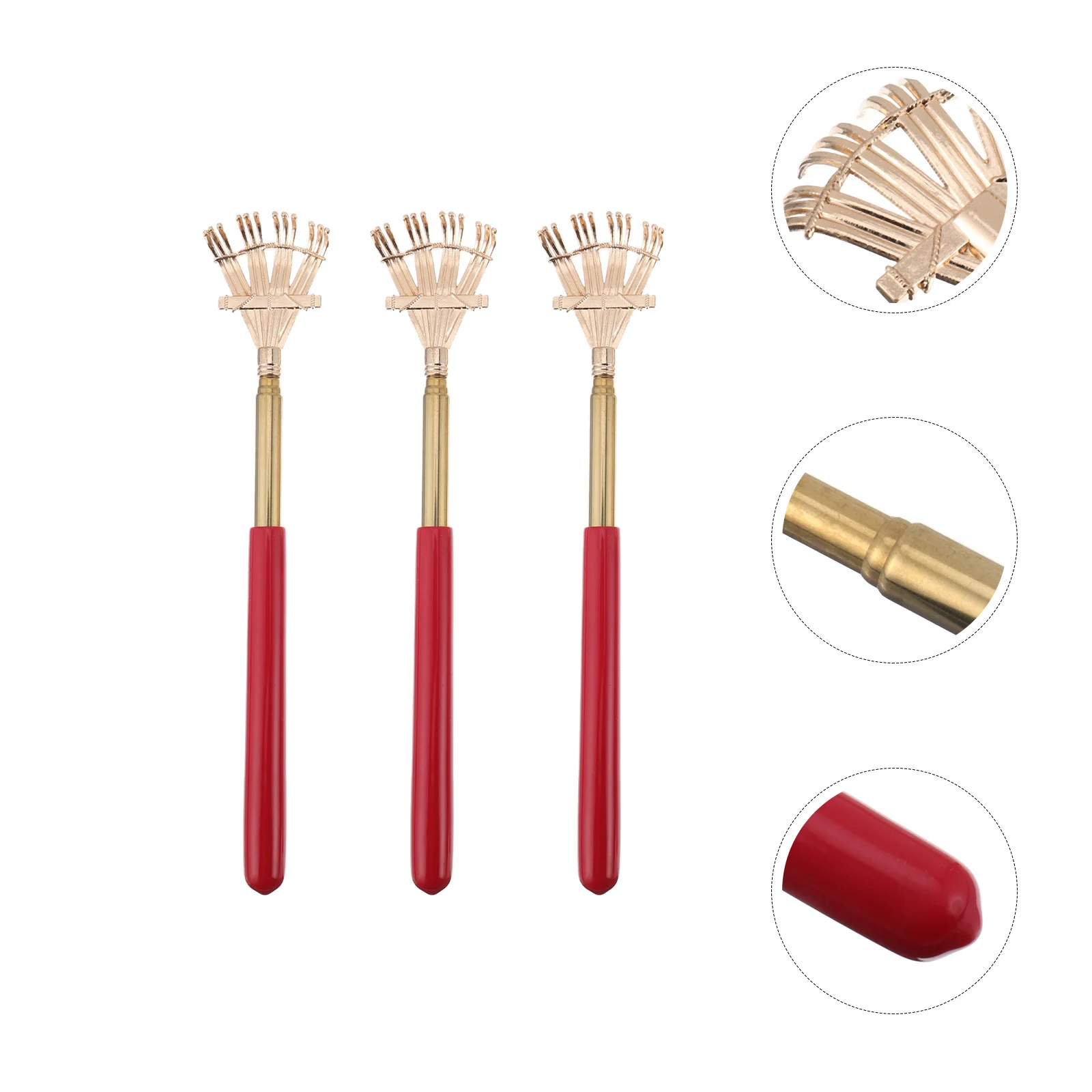 

3 шт., инструмент для облегчения спины, телескопические царапины для всех возрастов, быстрое облегчение зуда, легкий портативный массажер для спины, головы и