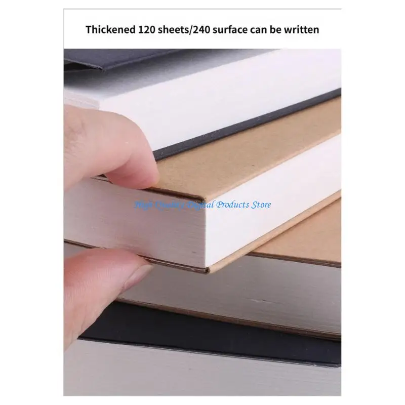 U2JE Multipurpose Softcover 200 Sheets 80gms Thick Paper Travel Drawing Notebook For Sketching Art Illustrations