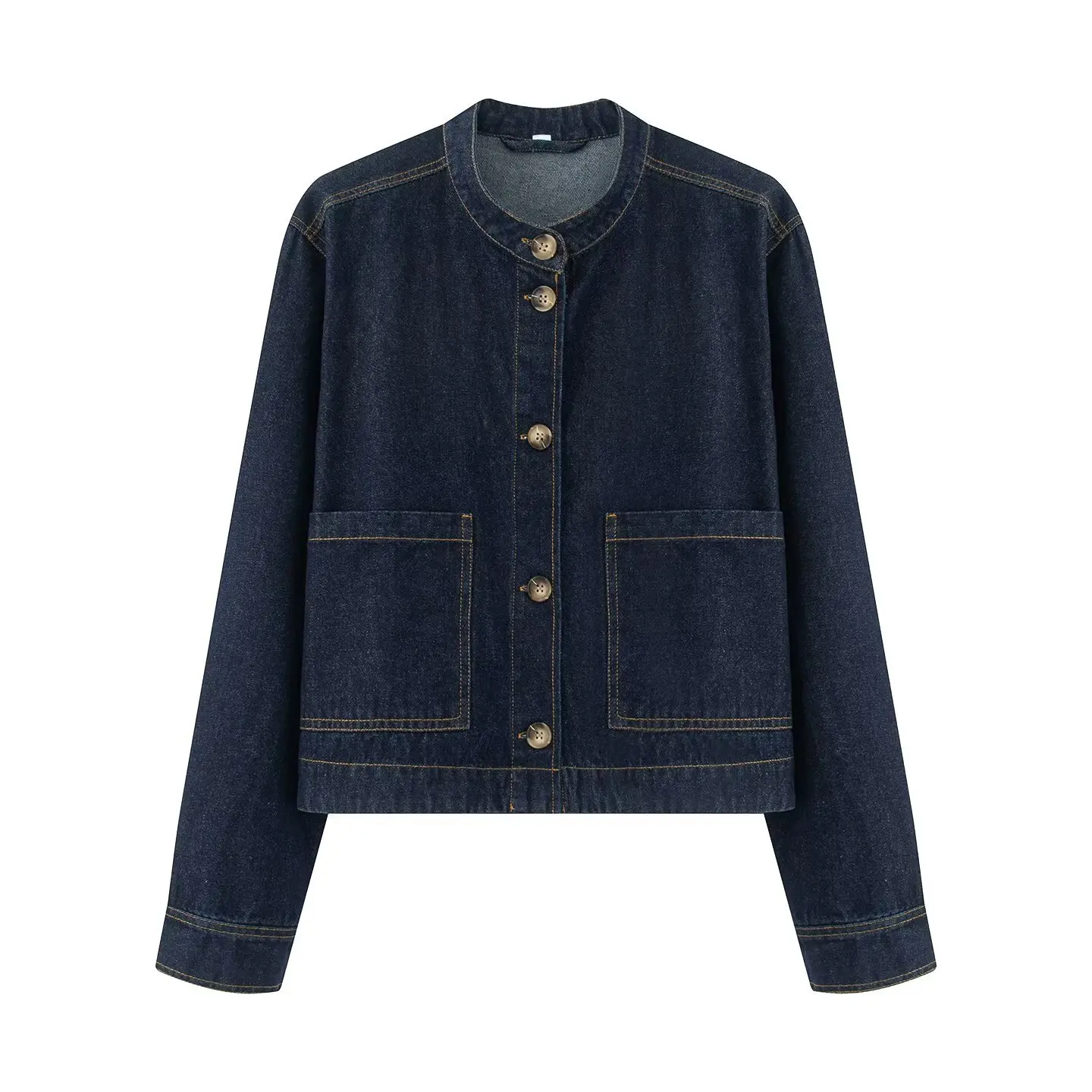 

Women's Casual Style Twill Denim Jacket New Fashion for Autumn Wear 2025 Comfortable Fit Classic Blue Jeans Jacket