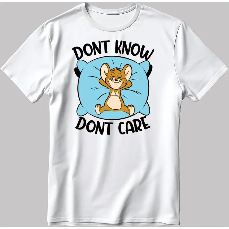 

Don'T Know Care Mouse T Shirt Men Woman