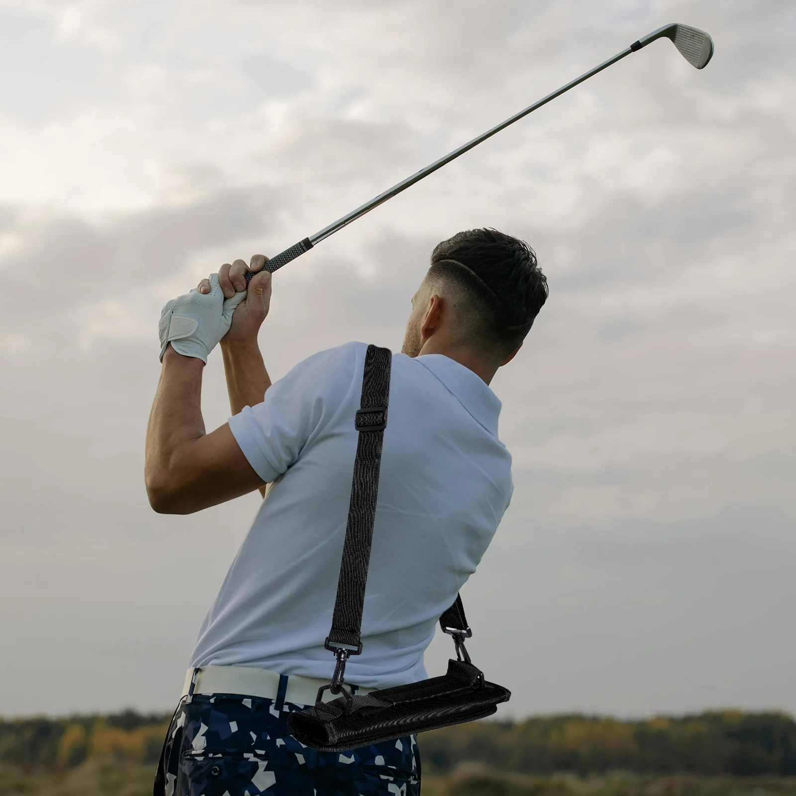 

Сумка для переноски гольфа, большая вместимость, водонепроницаемая, складная, с регулируемым ремнем, тренировочная, для хранения в путешествиях, легкий вес