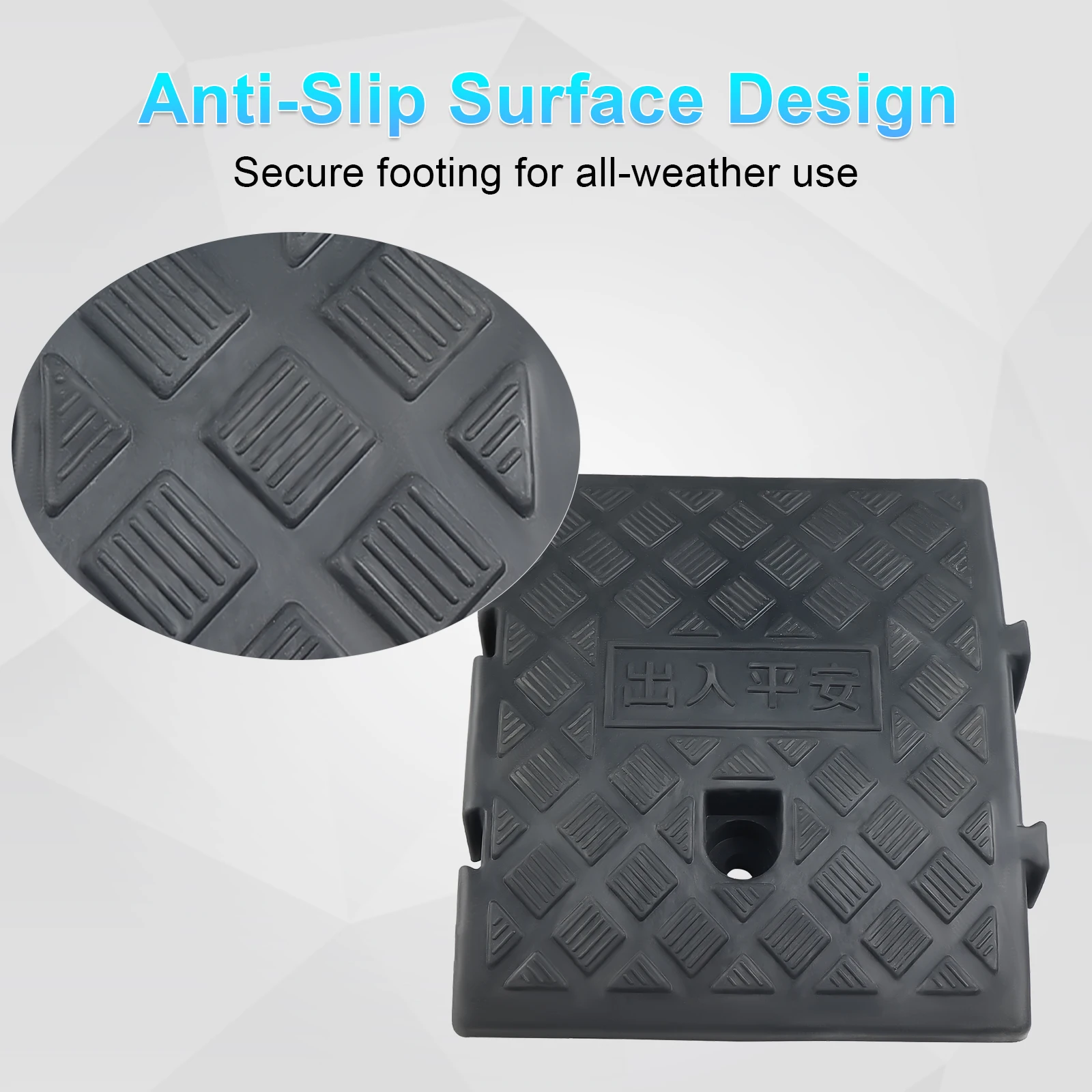 

2PCS NEW Lightweight Curb Ramps Loading Ramps Slope Ramp Motorcycle Ramp Heavy Plastic Threshold Ramp For Cars Motorcycle Ramp