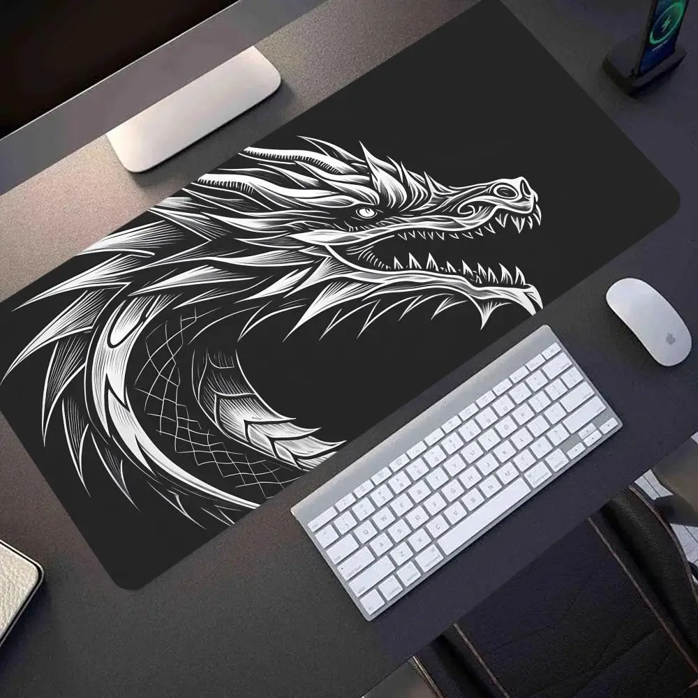 Grand tapis de souris, tapis de bureau, tapis de souris antidérapant en caoutchouc, accessoires PC, robuste et durable, universel pour tous les scénarios